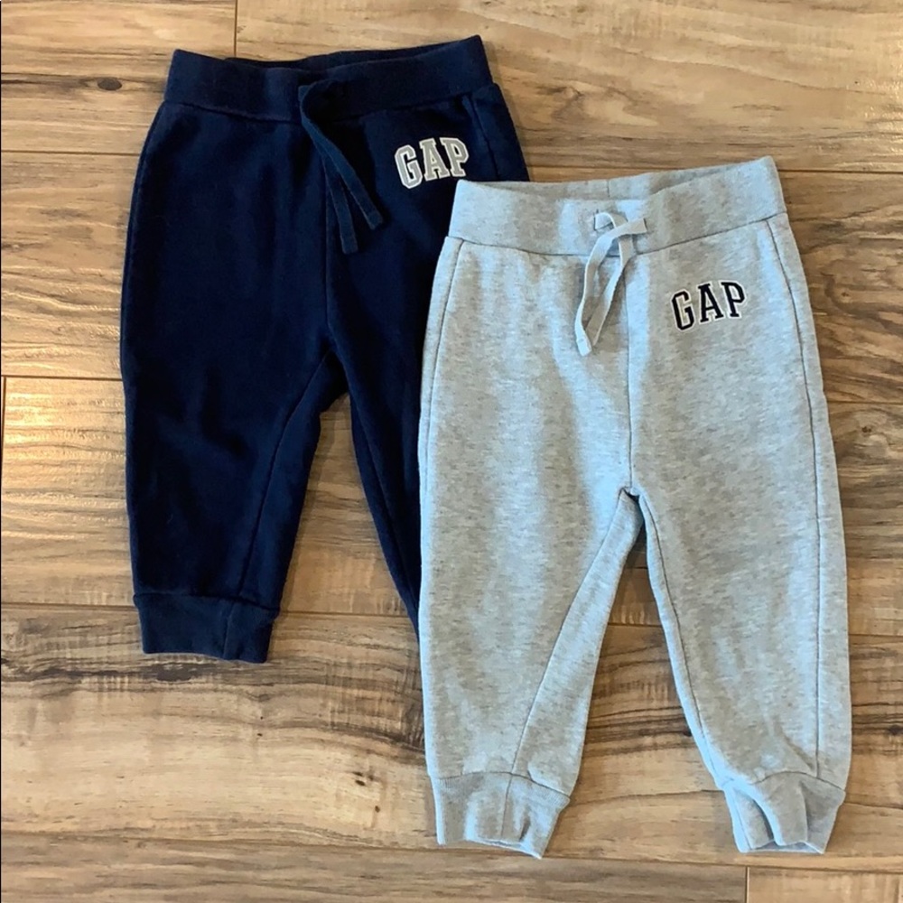TWO pair toddler boy GAP joggers
